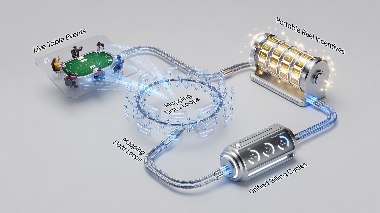 Darstellung der Synchronisation von Live-Tisch-Daten mit portablen Reel-Incentives in einheitlichen Billing-Cycles